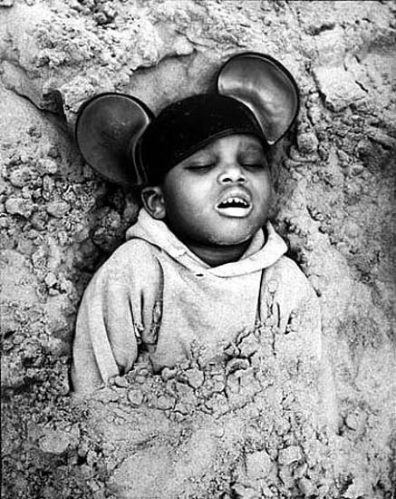 Boy in Mickey Mouse Hat, Coney Island, NY, Copyright Arthur Tress