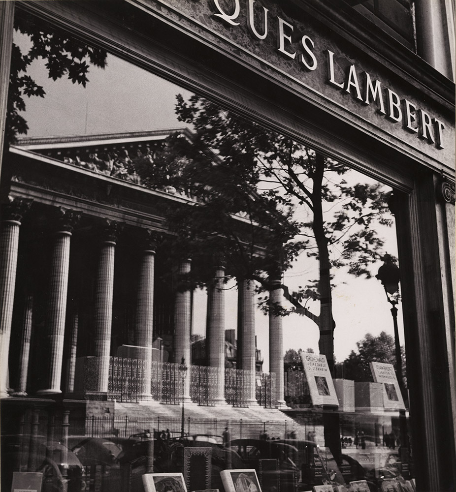 Albert Monier - La Madeleine in the Storefront Reflection, Paris Albert Monier - La Madeleine in the Storefront Reflection, Paris