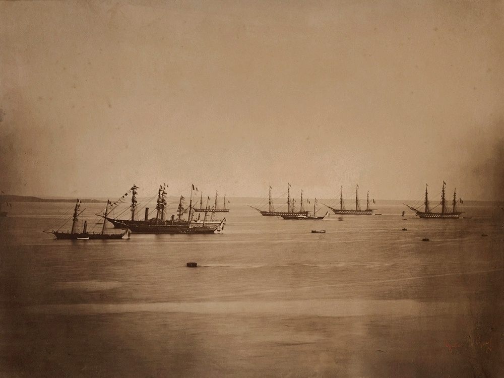 Gustave Le Gray - Flotte Franco-Anglais en Rade de Cherbourg Gustave Le Gray - Flotte Franco-Anglais en Rade de Cherbourg