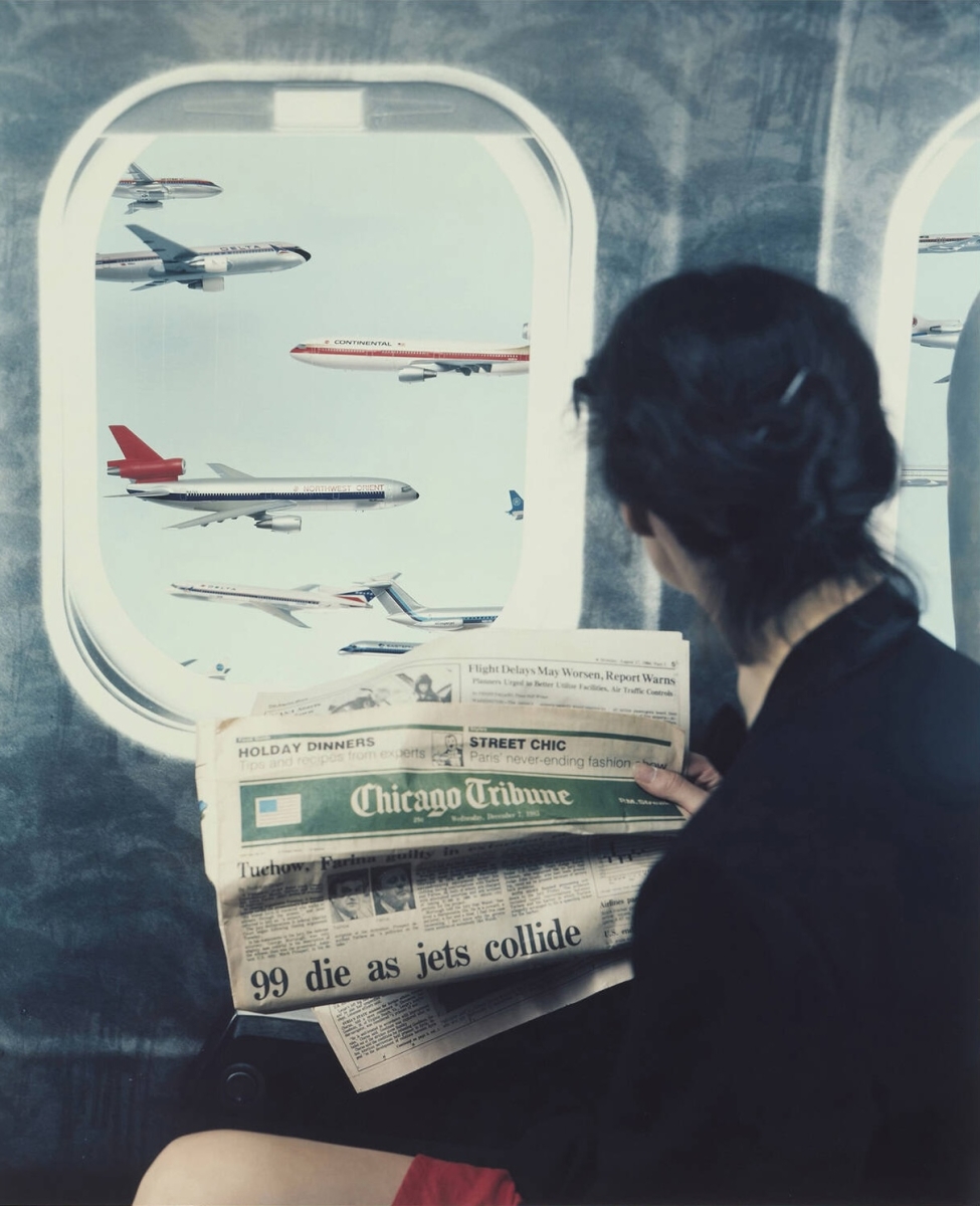 Patrick Nagatani. - Airplane Window #1, 99 Die as Jets Collide