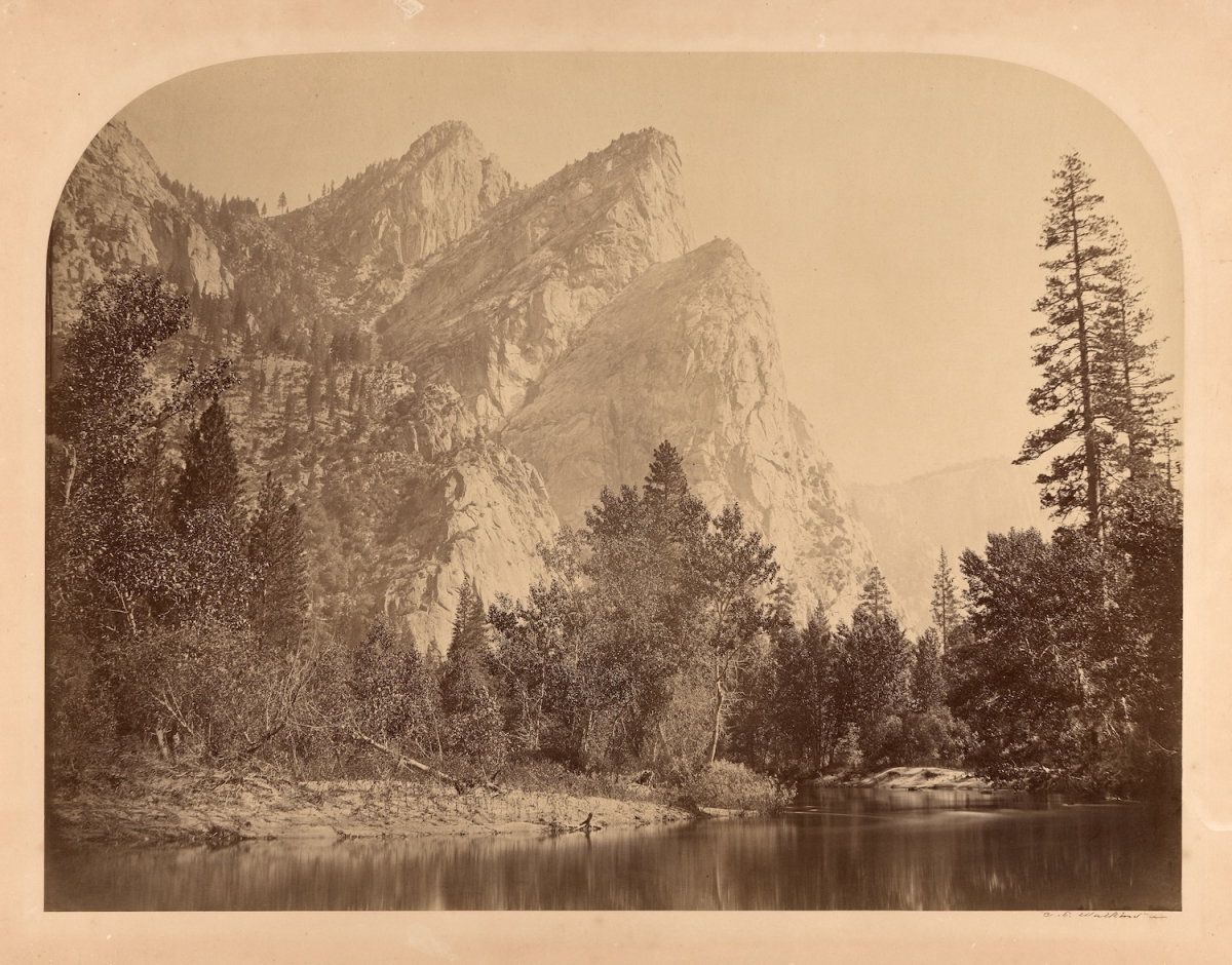 Carleton E.  Watkins - Three Brothers, Yosemite
