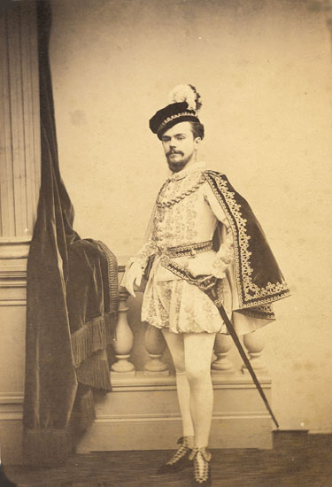 Duc de Massa - Self Portrait in Theatrical Costume and Sword Duc de Massa - Self Portrait in Theatrical Costume and Sword