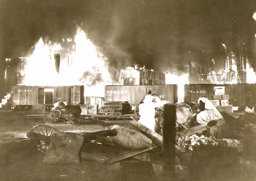 Clarence Sinclair Bull or Fred Parrish - The Burning of Atlanta from Gone with the Wind Clarence Sinclair Bull or Fred Parrish - The Burning of Atlanta from Gone with the Wind
