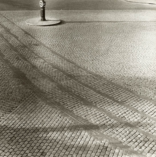 L. Raveau - Brick Plaza with Obliterated Rails