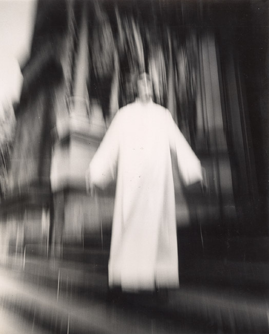 Arthur Tress - A Priest at St. John the Divine Seems to Be Flying, New York, NY Arthur Tress - A Priest at St. John the Divine Seems to Be Flying, New York, NY