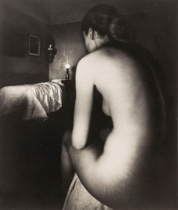 Bill Brandt: Nude, Campden Hill. Silver print, 13-1/2 x 11-1/2 in. (343 x 292 mm), 1949/1970c.